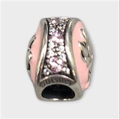 Authentic Pandora Disney Vintage Minnie Mouse Charm Pink Enamel